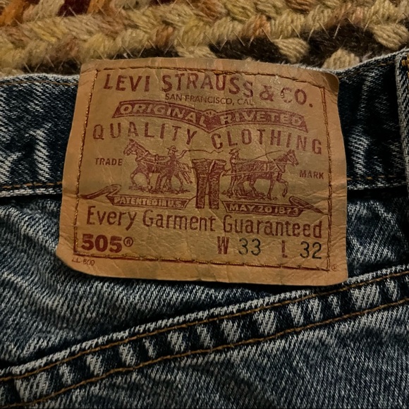 (Sold) Levi’s Vintage 90s Red Tab 505 Faded Blue Jeans (30 x 32) - Picture 7 of 14
